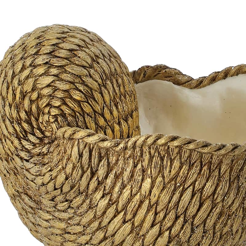 10" Resin Coastal Shell Planter
