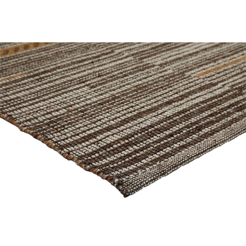 Terra by Obeetee Aurora Soren Brown Rug