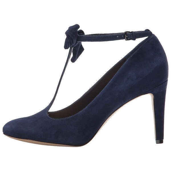 Nine West Womens Hollison Closed Toe T-Strap Classic Pumps