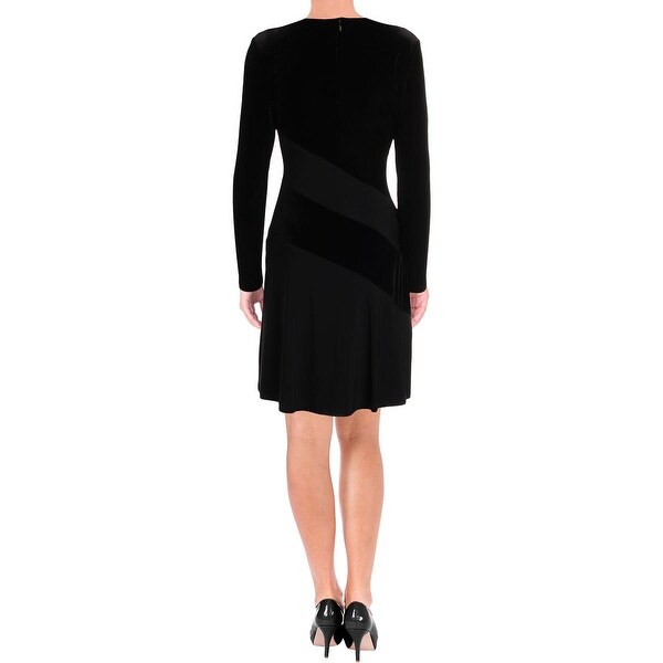 ralph lauren red velvet dress