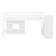 preview thumbnail 15 of 28, Twin Size Loft Bed with Storage Staircase and Window, Wood Bedframe