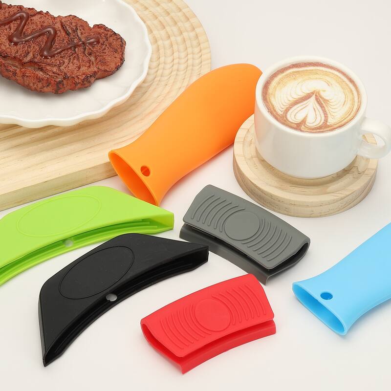 4 Pcs Silicone Assist Hot Pan Handle Holder, 2 Color