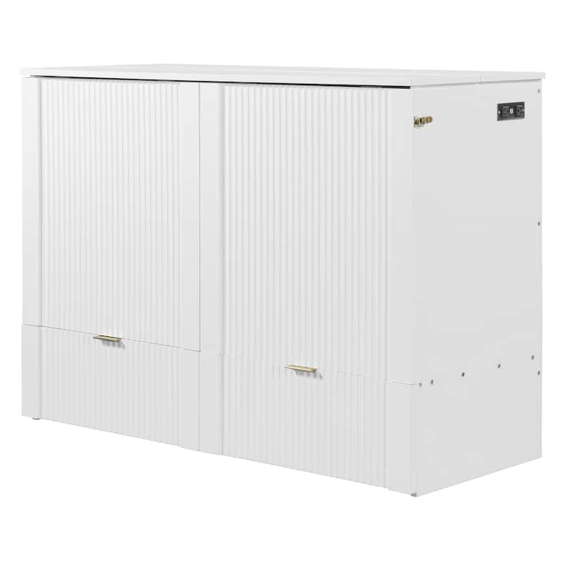 Full Size Murphy Bed with a set of Sockets and USB Ports