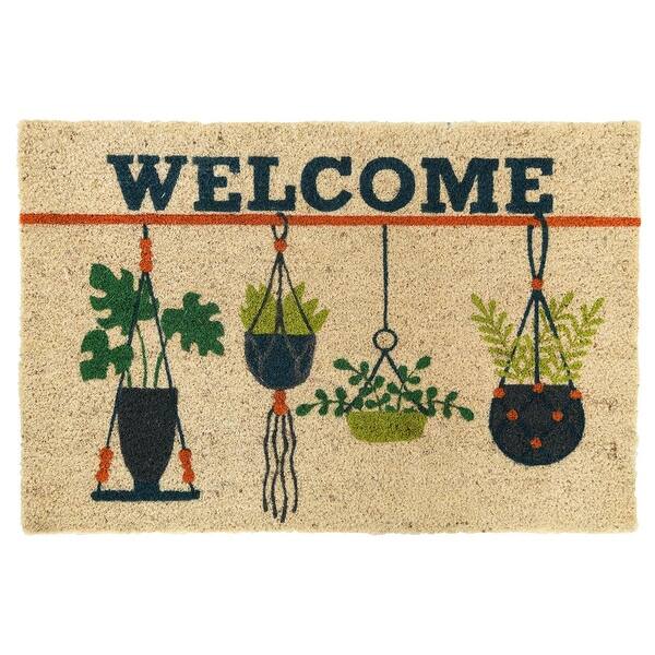 slide 1 of 1, Planter 24x36 Coir Doormat by Kosas Home - 24"x36"