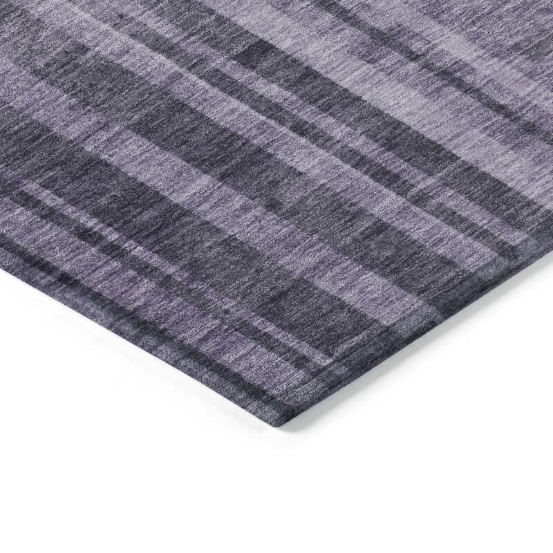 HomeRoots Striped Transitional Rectangle Outdoor Rug