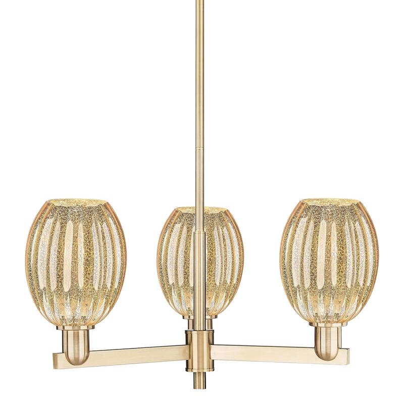 Innovations Lighting 716-3CR-13-18 Preston Chandelier Preston 3 Light - Champagne Bronze / Mercury