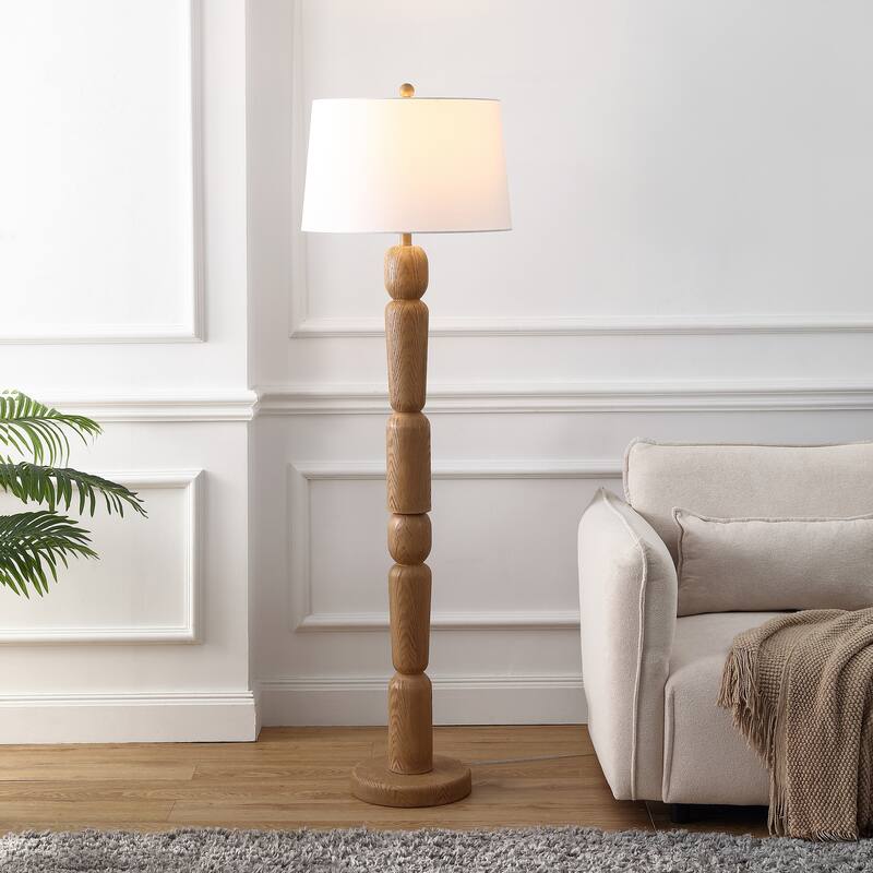 Rustara 61.5" Resin/Iron LED Floor Lamp, By JONATHAN Y - 1-Light