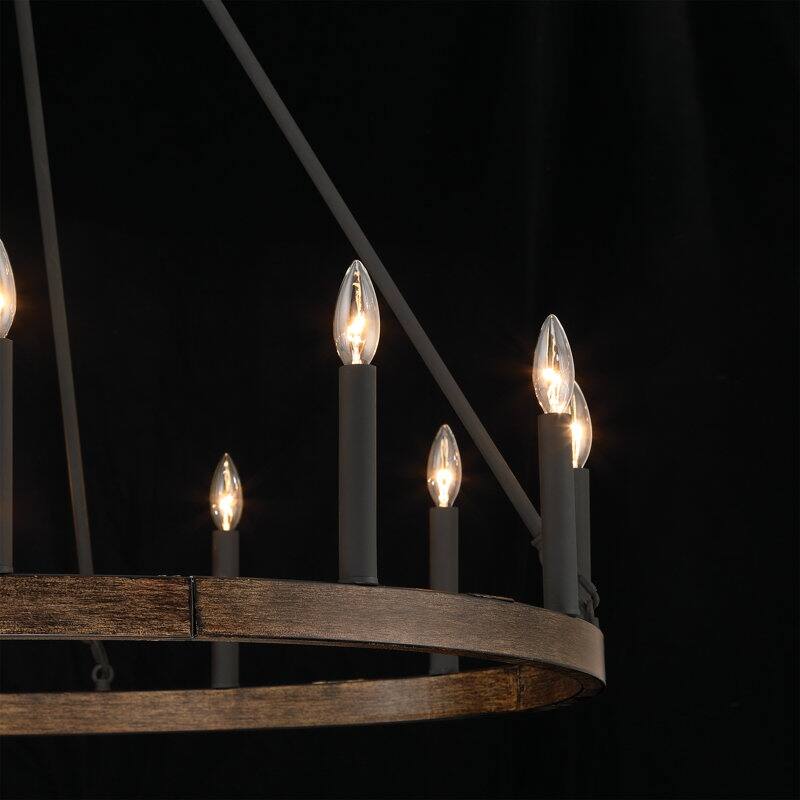 Acroma 12-light Modern Farmhouse Candle-Style Ceiling Lighting for Dining Room