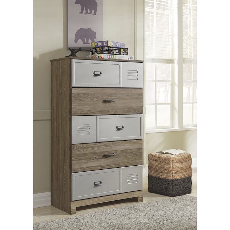 Signature Design by Ashley Sweed Valley Natural/Black Pouf