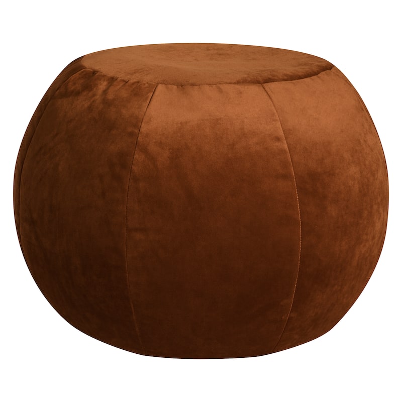 Gouchee Home Plump Velvet Pouf / Ottoman - Copper