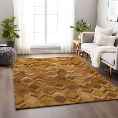Premium Washable Super Soft Chevron Patchwork Mayfield Rug