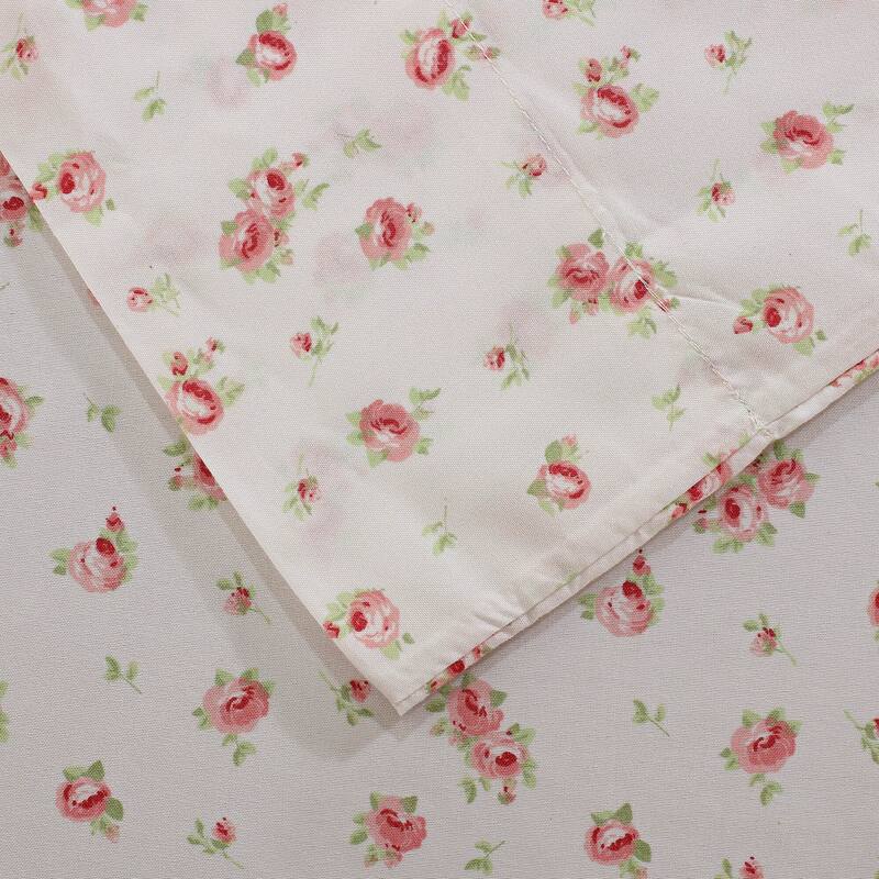 Modern Threads Sweet Rose Printed 4-piece Bed Sheet Set
