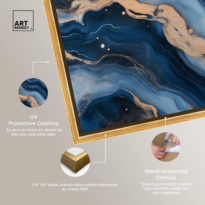 Deep Sea Geode II Canvas by Art Remedy