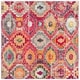 preview thumbnail 13 of 12, SAFAVIEH Monaco Gwenevere Boho Rug 6'7" Square - Red/Blue - Square
