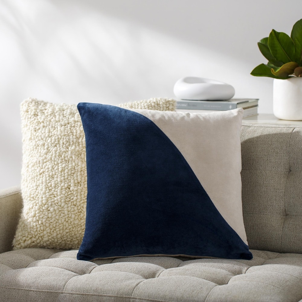 Artistic Weavers Deveron Cotton Velvet Wave Throw Pillow