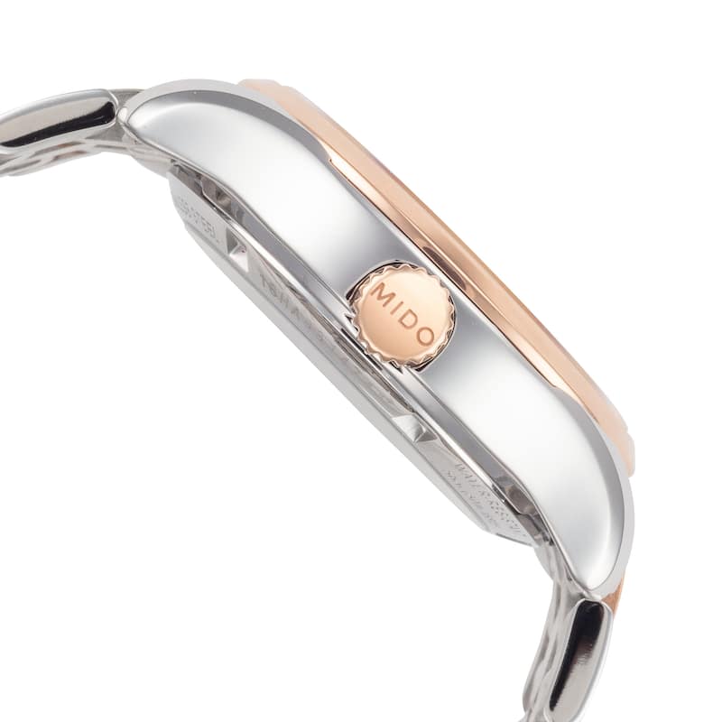 Mido Women's Belluna II 33mm Silver Dial Stainless Steel Automatic Watch - Two-Tone - One Size