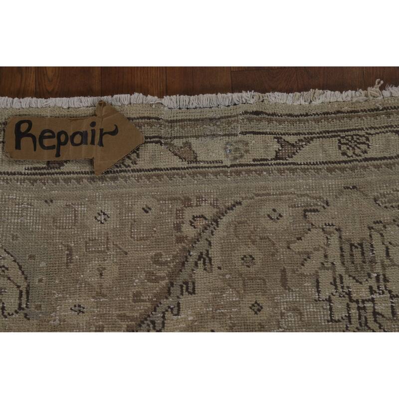 Tabriz Persian Vintage Area Rug Hand-Knotted Oriental Wool Carpet - 8'0" x 12'0"