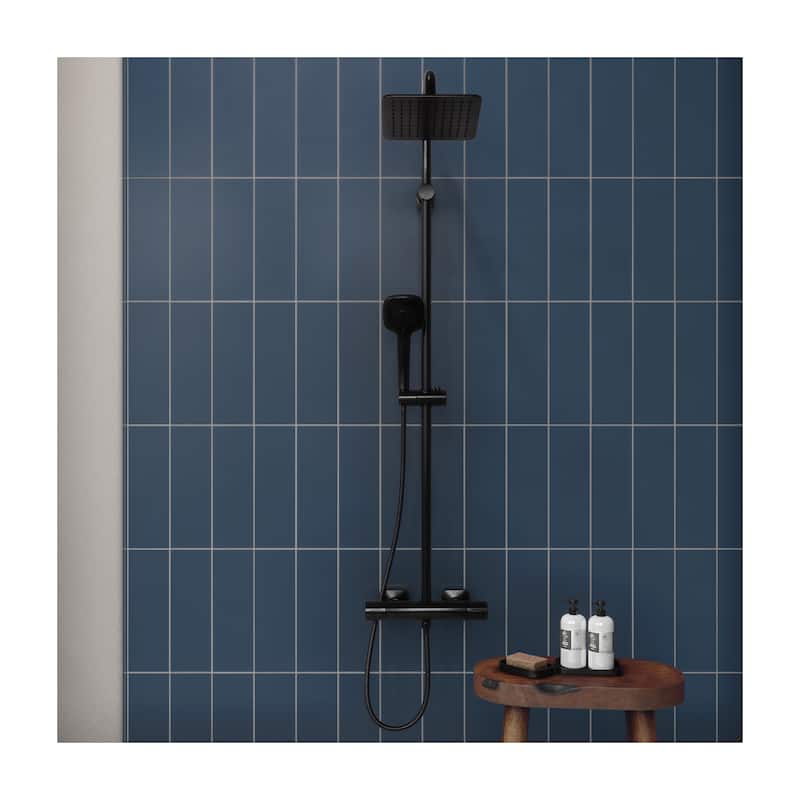 Daltile Stencil 1/2" x 12" Glazed Porcelain Jolly Trim (Sold by the Piece)
