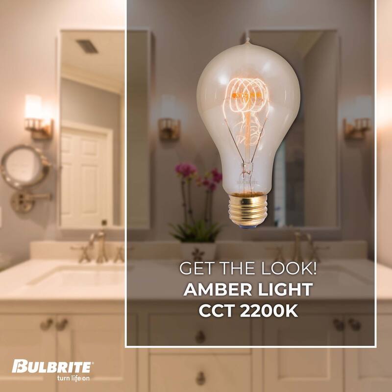 Bulbrite Pack of (4) Dimmable Antique Nostalgic Filament Incandescent Bulb