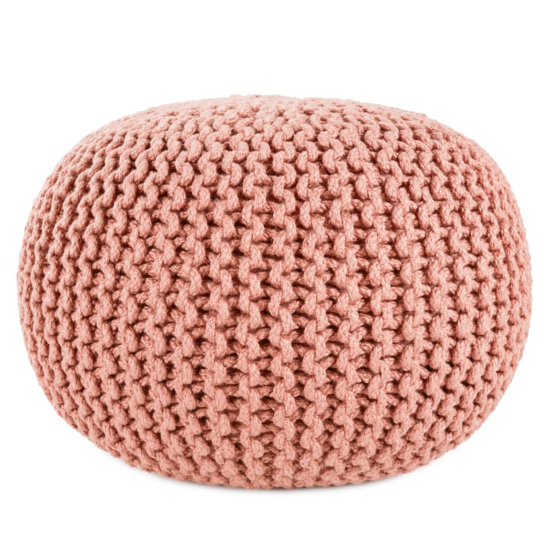 Asilah Indoor and Outdoor Round Pouf - 20"X20"X14"