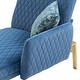 preview thumbnail 30 of 30, Colorful Velvet Sofa Accent Sofa Adjustable Loveseat Sofa with Metal Feet