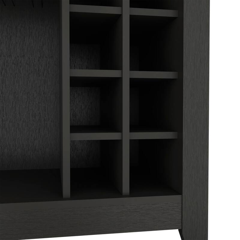 Anmytek Freestanding Bar Cabinet Wine Cocktail Station with Rack