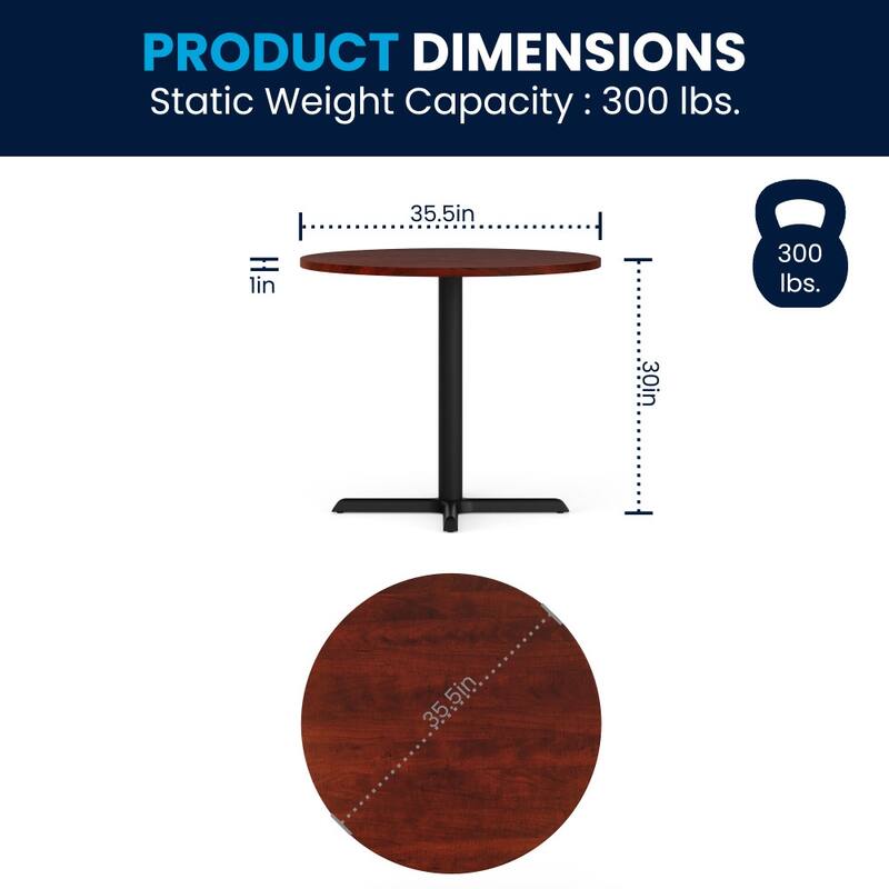 36" Round Multi-Purpose Conference Table - Meeting Table for Office