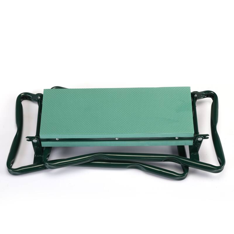 Outdoor 2-in-1 Garden Stool and Kneeler with Tool Bags