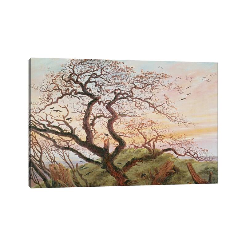 iCanvas "The Tree of Crows, 1822 " by Caspar David Friedrich Canvas Print