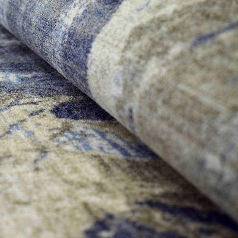 Superior Rivas Printed Non-Slip Washable Indoor Area Rug