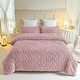 preview thumbnail 12 of 49, 3-Piece Fluffy Sherpa Comforter Set Tufted Bedding Comforter Set Strawberry Milkshake - King
