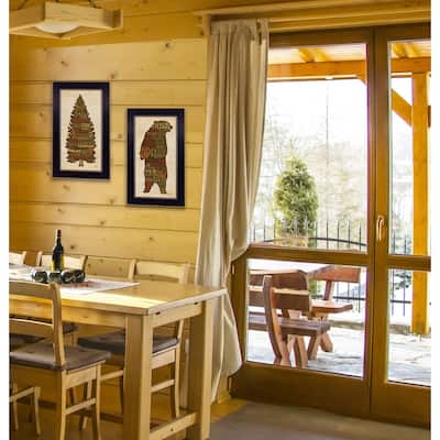 TrendyDecor4U Traditional "Cabin Rules" 2-Piece Vignette by Lauren Rader
