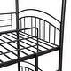 preview thumbnail 5 of 24, House Twin over Twin Metal Bunk Bed with Slide and Ladders, Black
