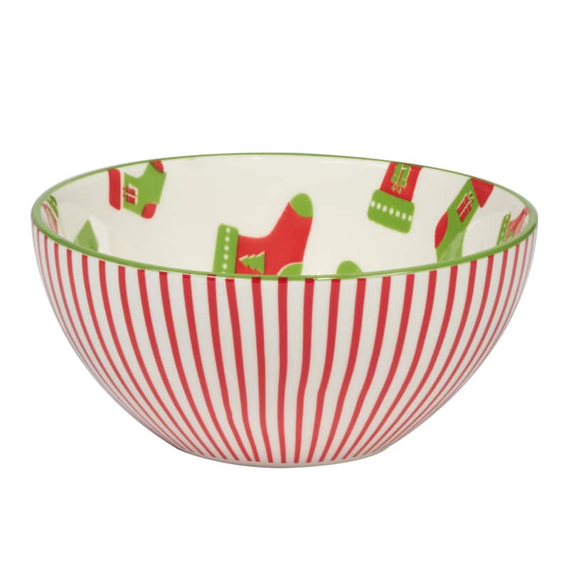 Certified International Holiday Fun 13 oz. All Purpose Bowls, Set of 6 Assorted Designs - 13 oz.