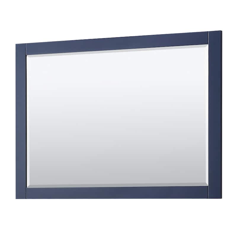 Avery 48 Inch Single Vanity, Cultured Marble Top, 46 Inch Mirror