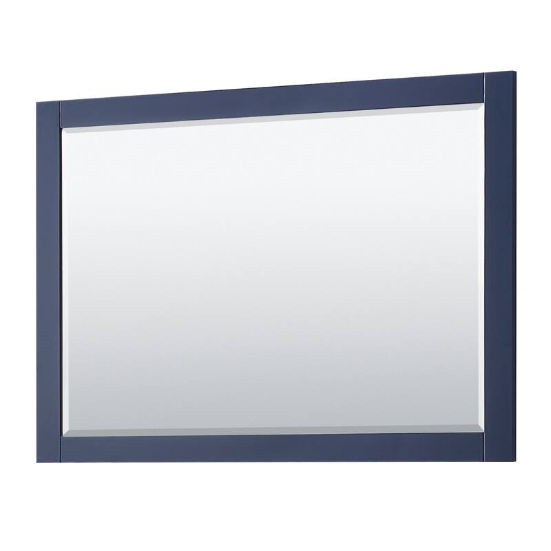 Avery 48-inch Single Vanity, Marble Top, Square Sink, 46-inch Mirror