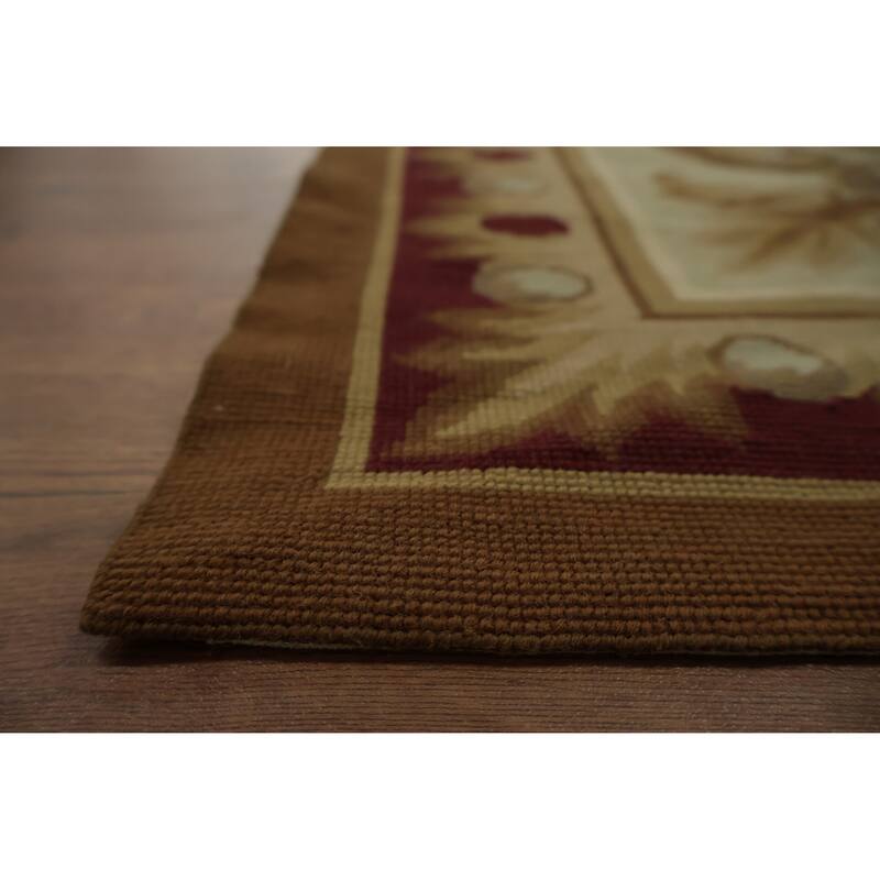 Hand Woven Oriental 100% Wool Carpet Traditional Floral Yellow & Gold Tapestries Area Rug - 12' 3'' X 8' 11''