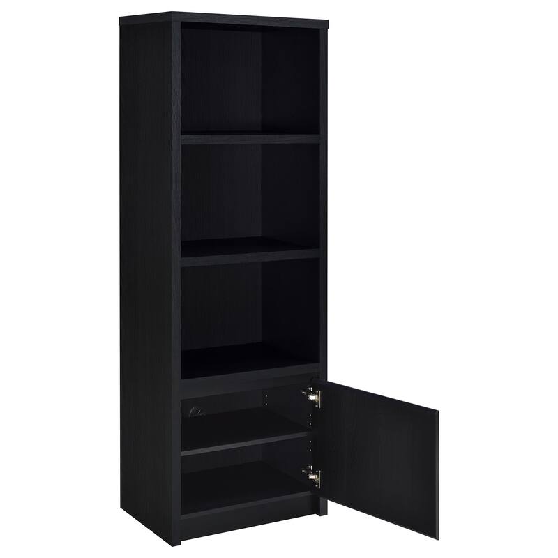 Sloat Black 3-shelf Media Tower Entertainment Pier