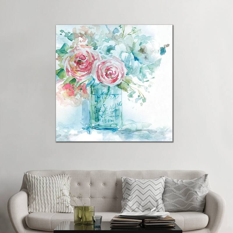 iCanvas "Sea & Glass I" by Carol Robinson Canvas Print