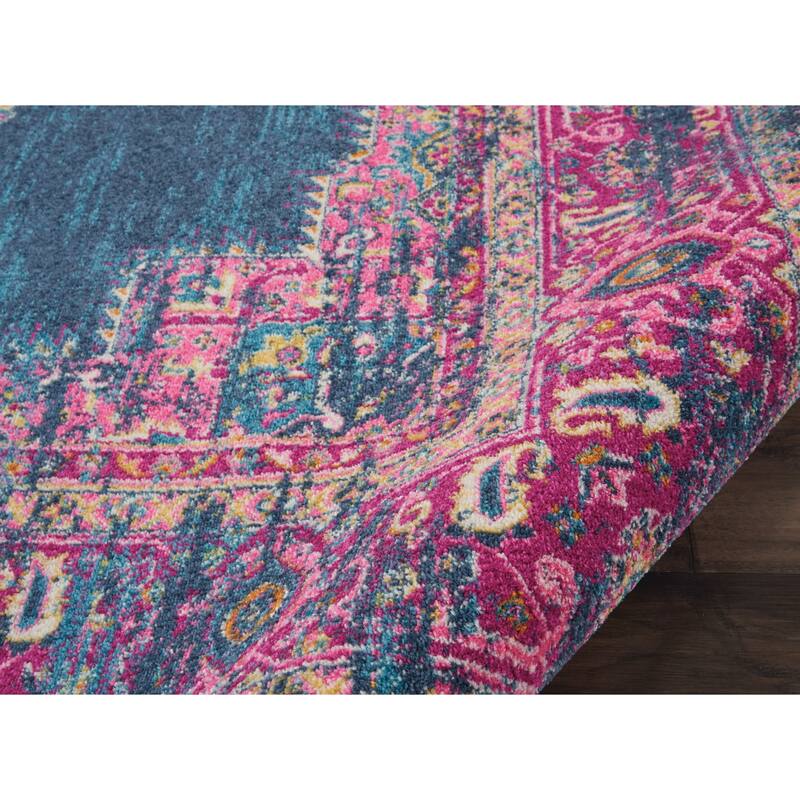 Porch & Den Dobbin Vintage Persian Medallion Farmhouse Area Rug