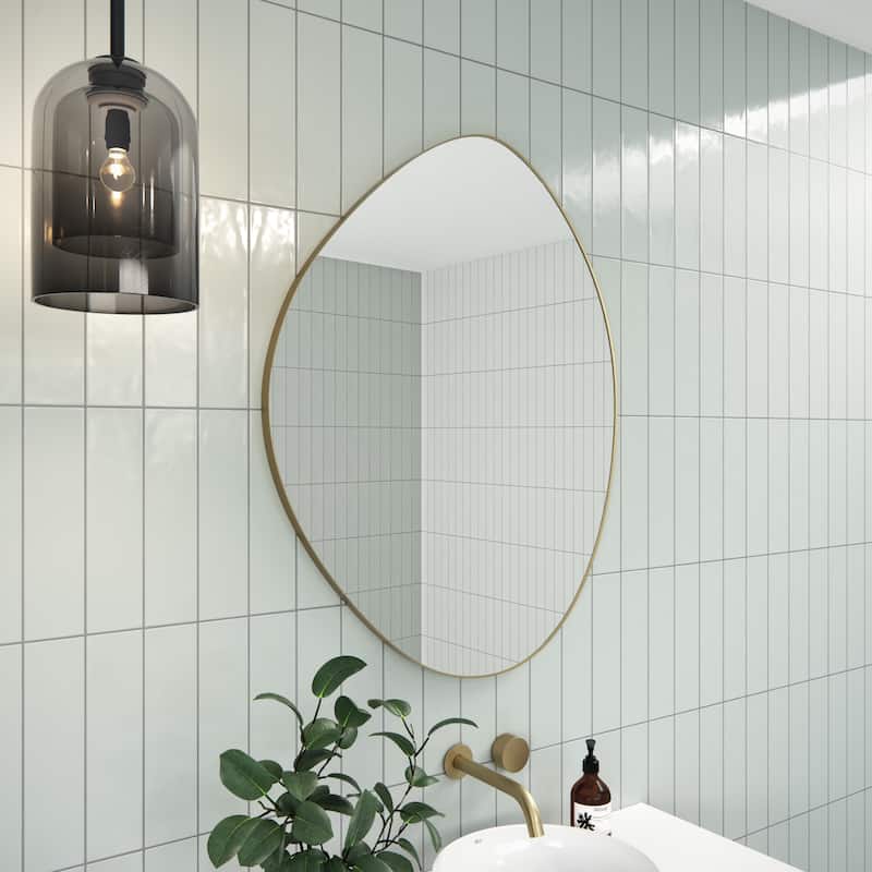 Starla 28 in. x 36 in. Pebble Mirror