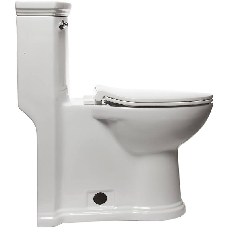 Eago Elongated Closed-Front Toilet Seat with Soft Close Hinges