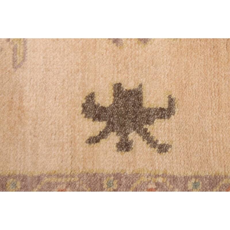 ECARPETGALLERY Hand-knotted Modern Oushak Beige Wool Rug - 8'1 x 9'11