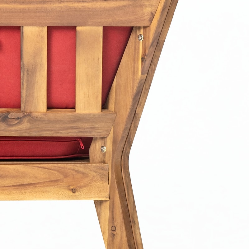 Outdoor CORNER AND COFFEE TABLE, RED