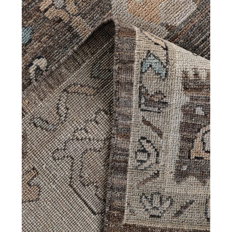 Oushak One-of-a-Kind Hand-Knotted Area Rug - Brown - 8' 2" x 9' 9"