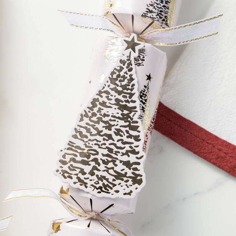 Glitzhome 12 Pack Christmas Tree Party Cracker with Gift Contents