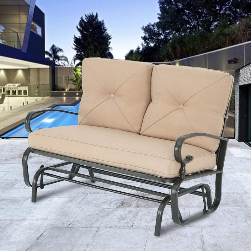 Nista Outdoor Loveseat Glider Chair by Havenside Home