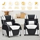 preview thumbnail 18 of 47, Gymax Gaming Recliner Sofa PU Leather Armchair for Kids Youth w/