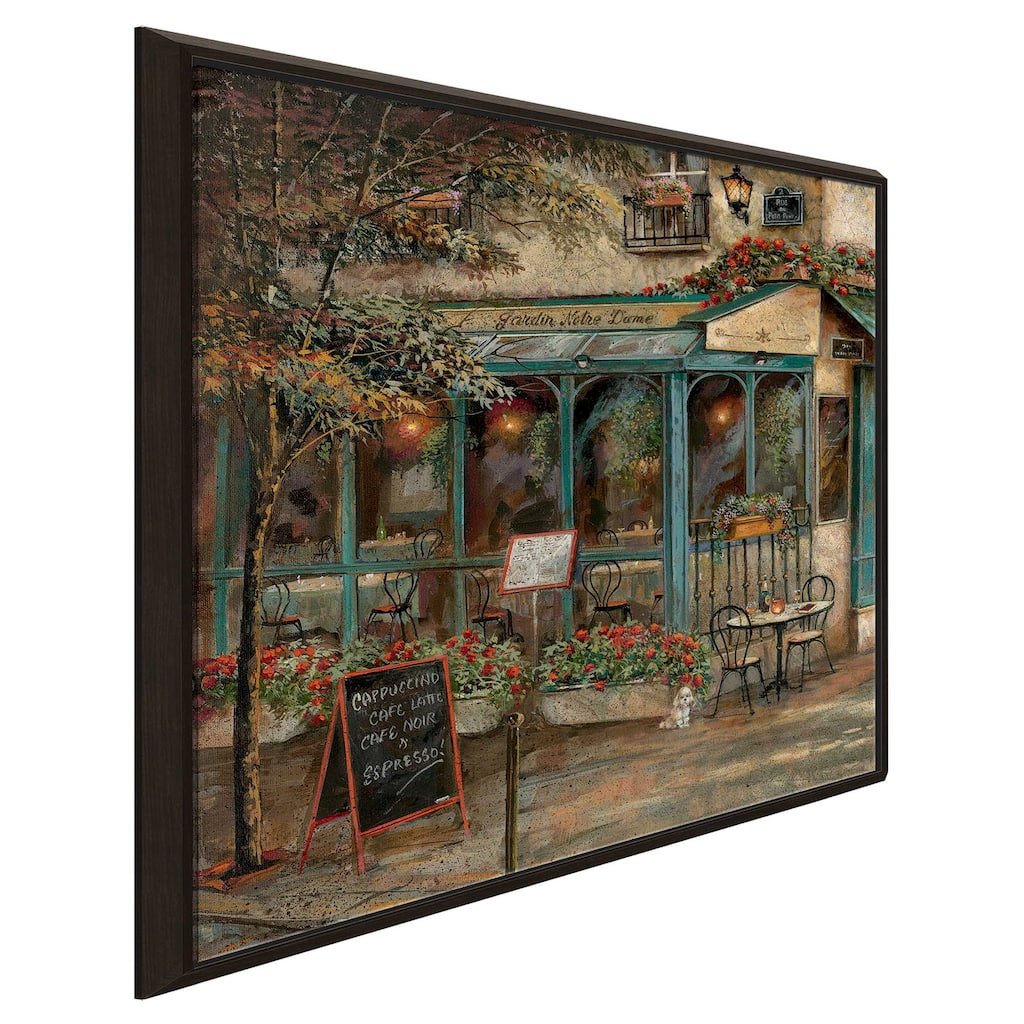 "Jardin Notre Dame I" by Ruane Manning Print on Floating Canvas