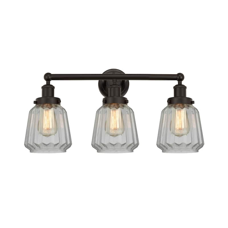 Innovations Lighting 616-3W-10-25 Chatham Vanity Chatham 3 Light 25" - Oil Rubbed Bronze / Matte White